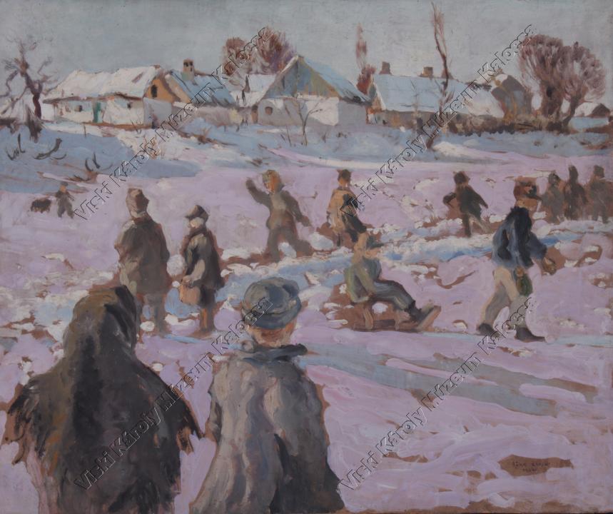 Festmény, "Gödrök" (Viski Károly Múzeum Kalocsa RR-F)