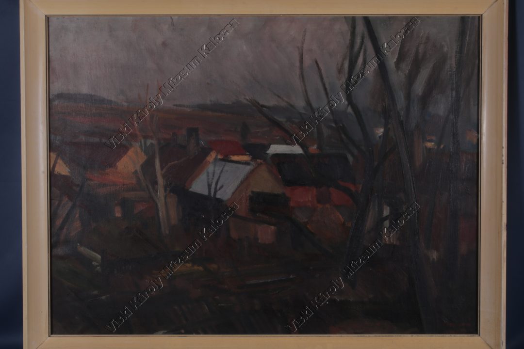 Festmény, "Falusi táj" (Viski Károly Múzeum Kalocsa RR-F)