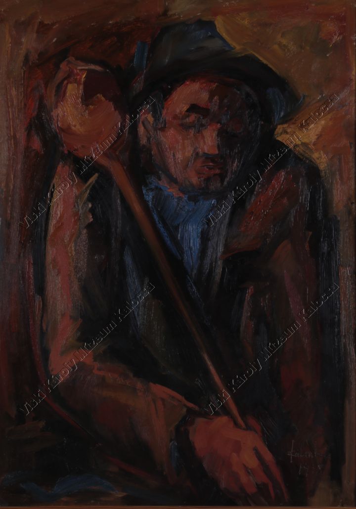 Festmény, "Pincében" (Viski Károly Múzeum Kalocsa RR-F)