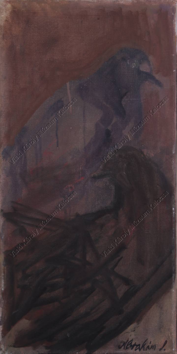 Festmény, "Két galamb" (Viski Károly Múzeum Kalocsa RR-F)