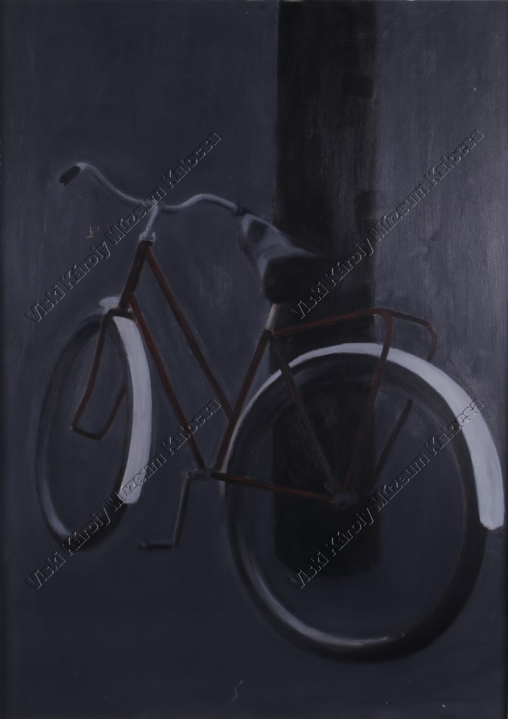 Festmény, "Bicikli" (Viski Károly Múzeum Kalocsa RR-F)