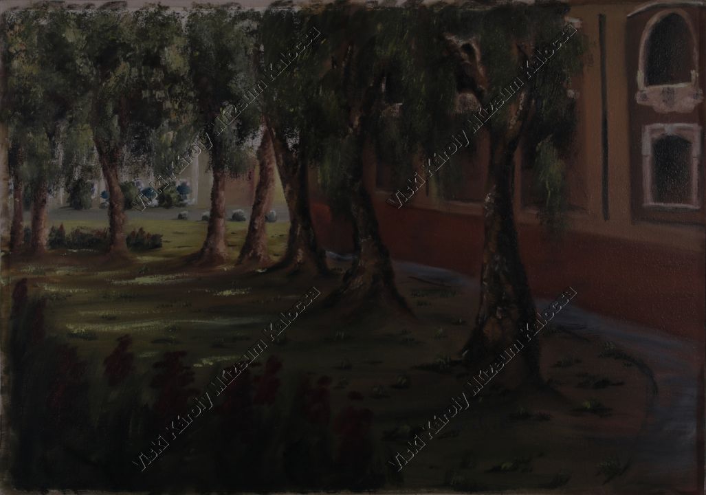 Festmény, "Szentháromság tér (Főszékesegyház)" (Viski Károly Múzeum Kalocsa RR-F)