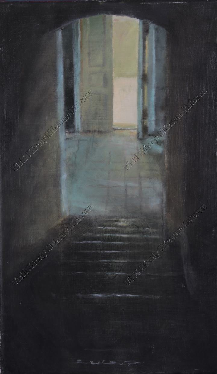 Festmény, "Lépcső" (Viski Károly Múzeum Kalocsa RR-F)