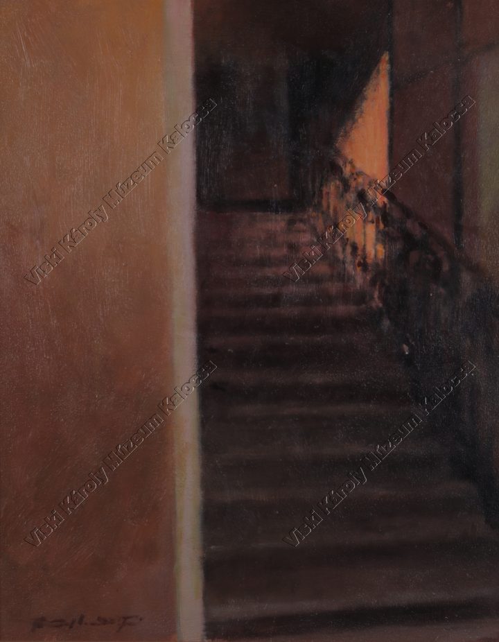 Festmény, "Lépcső II." (Viski Károly Múzeum Kalocsa RR-F)