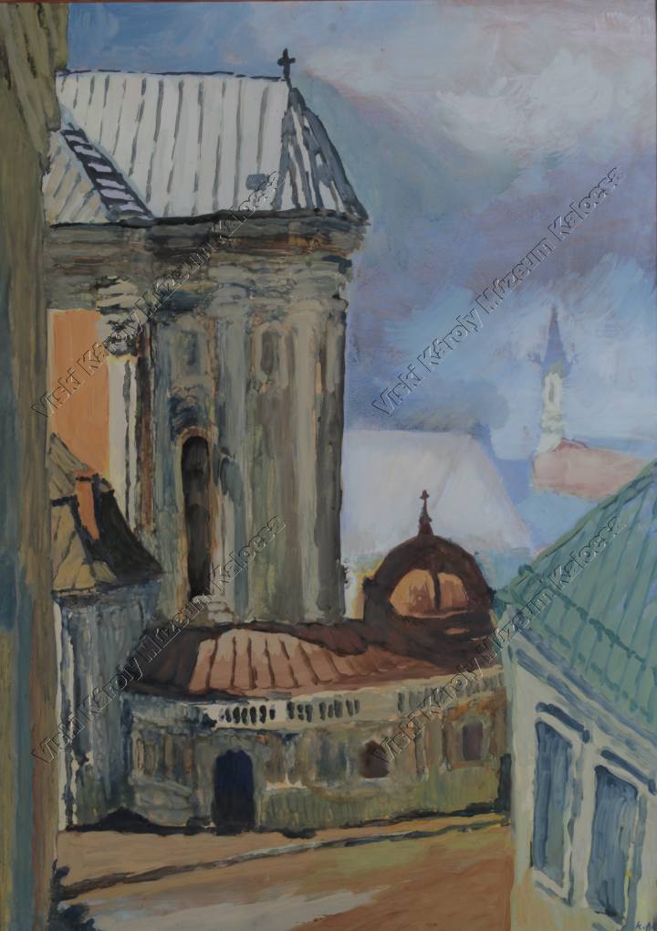 Festmény, "Főszékesegyház" (Viski Károly Múzeum Kalocsa RR-F)