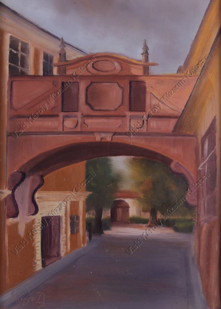Festmény, "Sóhajok hídja" (Viski Károly Múzeum Kalocsa RR-F)