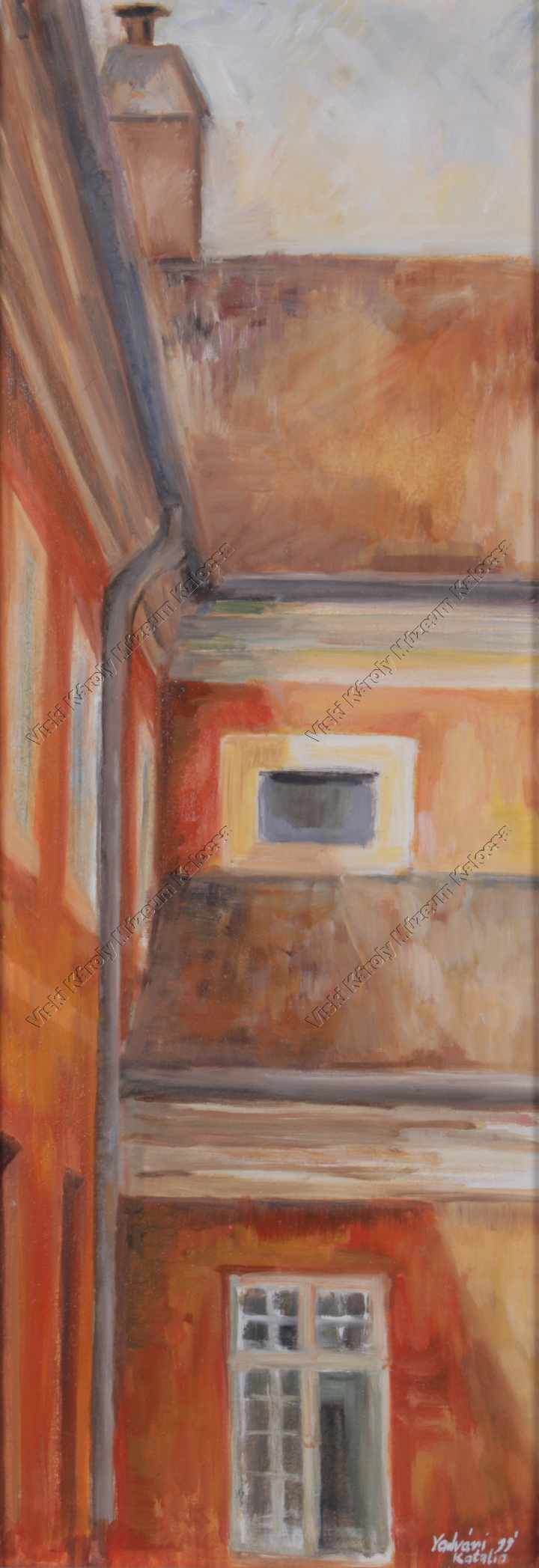 Festmény, "Narancs falak" (Viski Károly Múzeum Kalocsa RR-F)