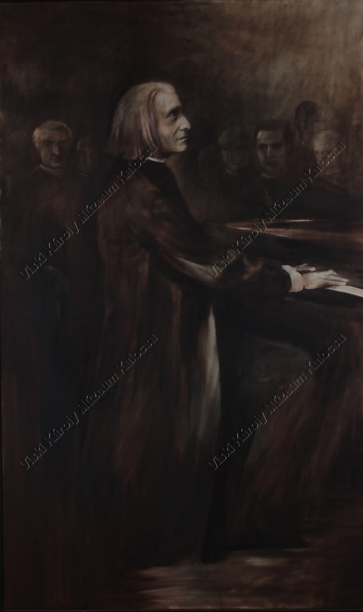Festmény, "Liszt Ferenc Kalocsán" (Viski Károly Múzeum Kalocsa RR-F)