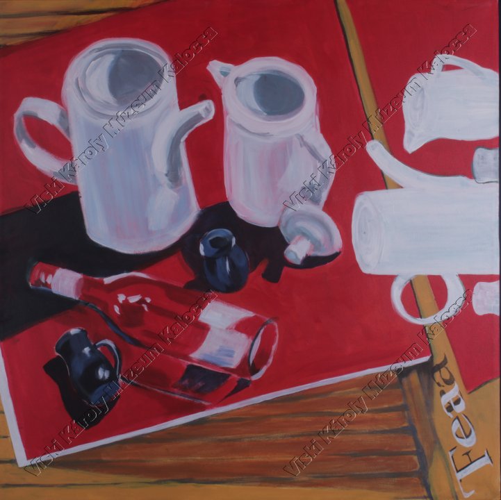 Festmény, "Tea" (Viski Károly Múzeum Kalocsa RR-F)