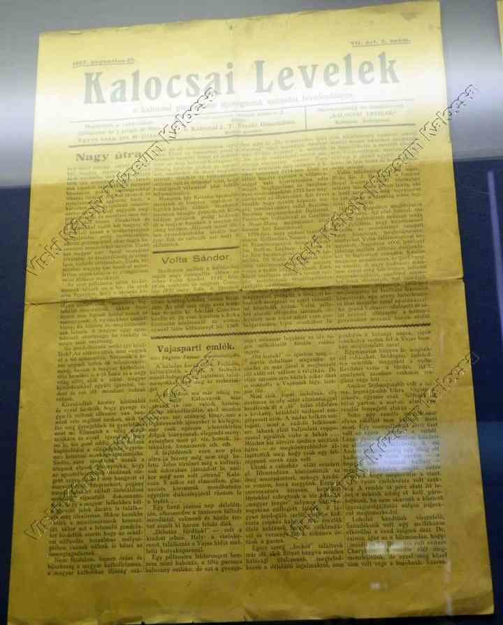 Újság, Kalocsai Levelek (Viski Károly Múzeum Kalocsa RR-F)