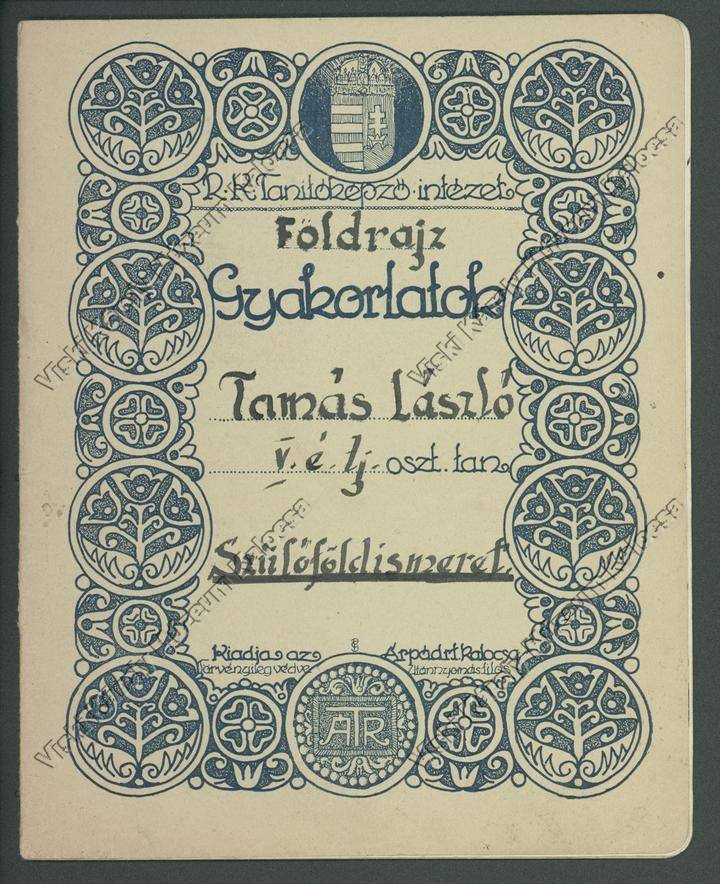 Iskolai füzet (Viski Károly Múzeum Kalocsa RR-F)