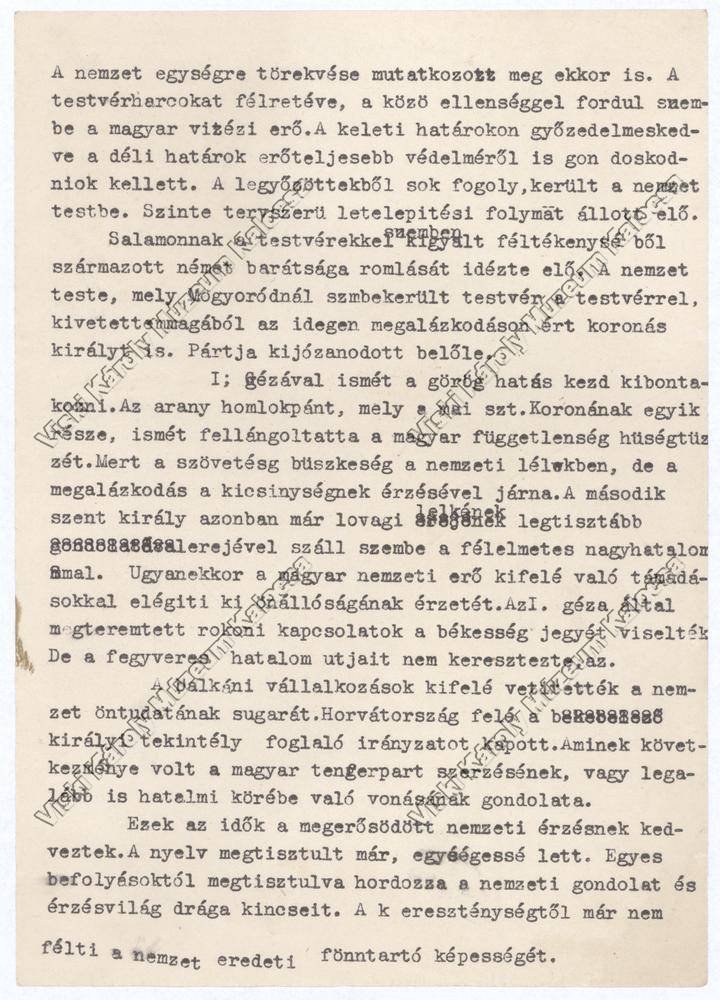 Beszéd leírása (Viski Károly Múzeum Kalocsa RR-F)