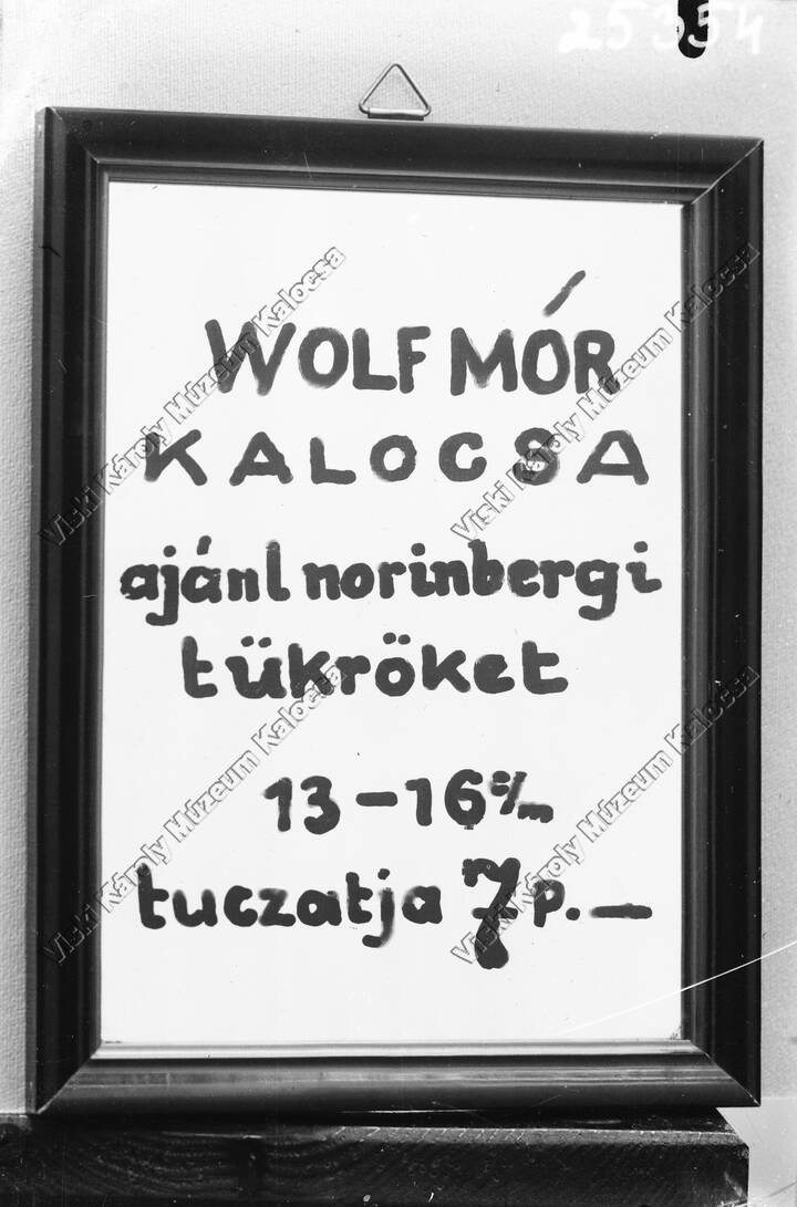 Üveglemez/pozitív nagyítás (Viski Károly Múzeum Kalocsa RR-F)