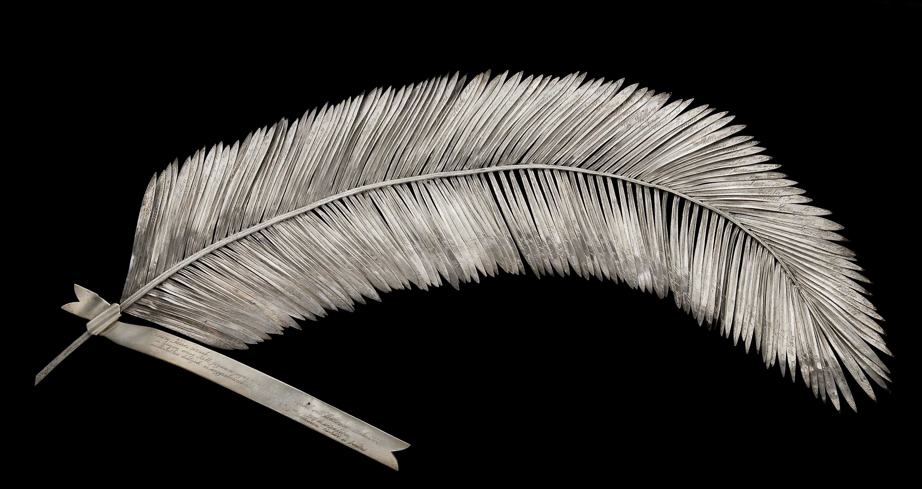 Gömöry János ezüstözött (emlék) pálmaága (Evangélikus Országos Múzeum CC BY-NC-SA)
