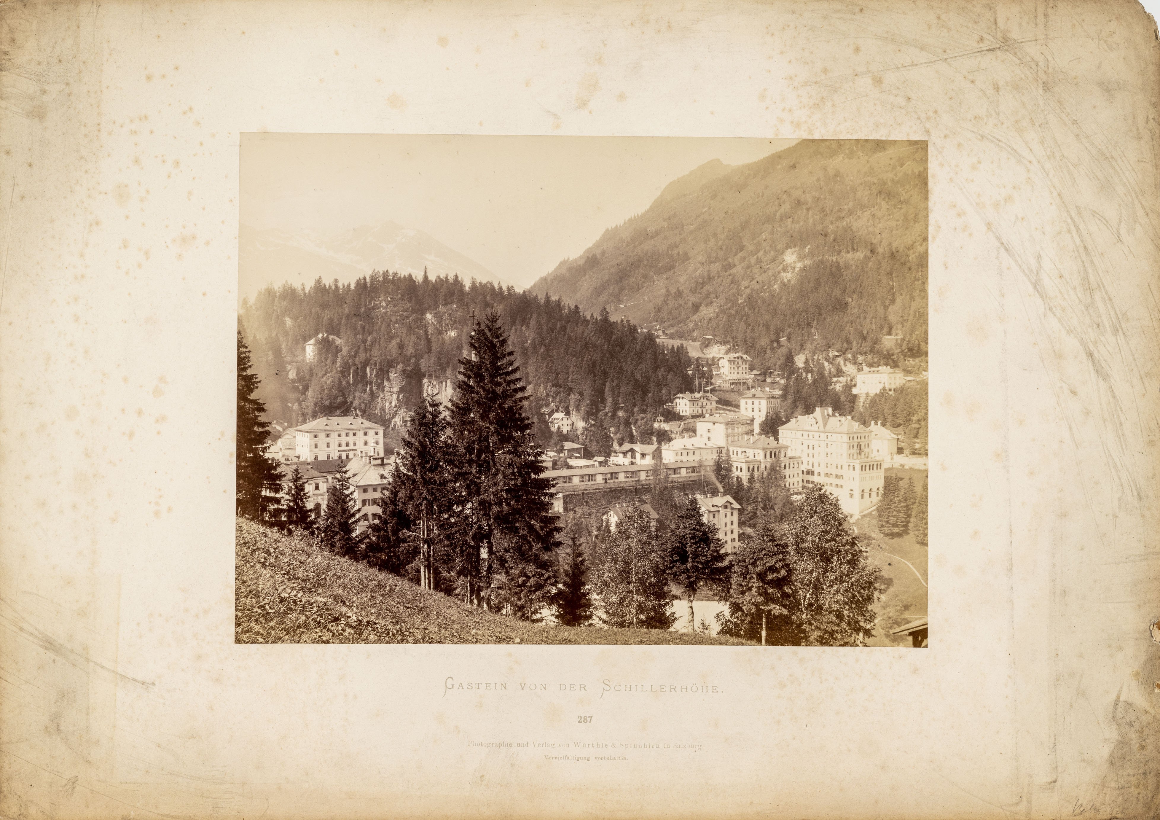 Gastein látképe a Schiller-dombról (Evangélikus Országos Múzeum CC BY-NC-SA)