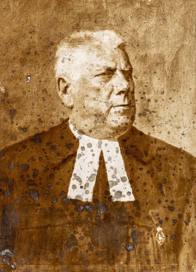 Schranz János (volt Deák téri) lelkész mellképe (Evangélikus Országos Múzeum CC BY-NC-SA)