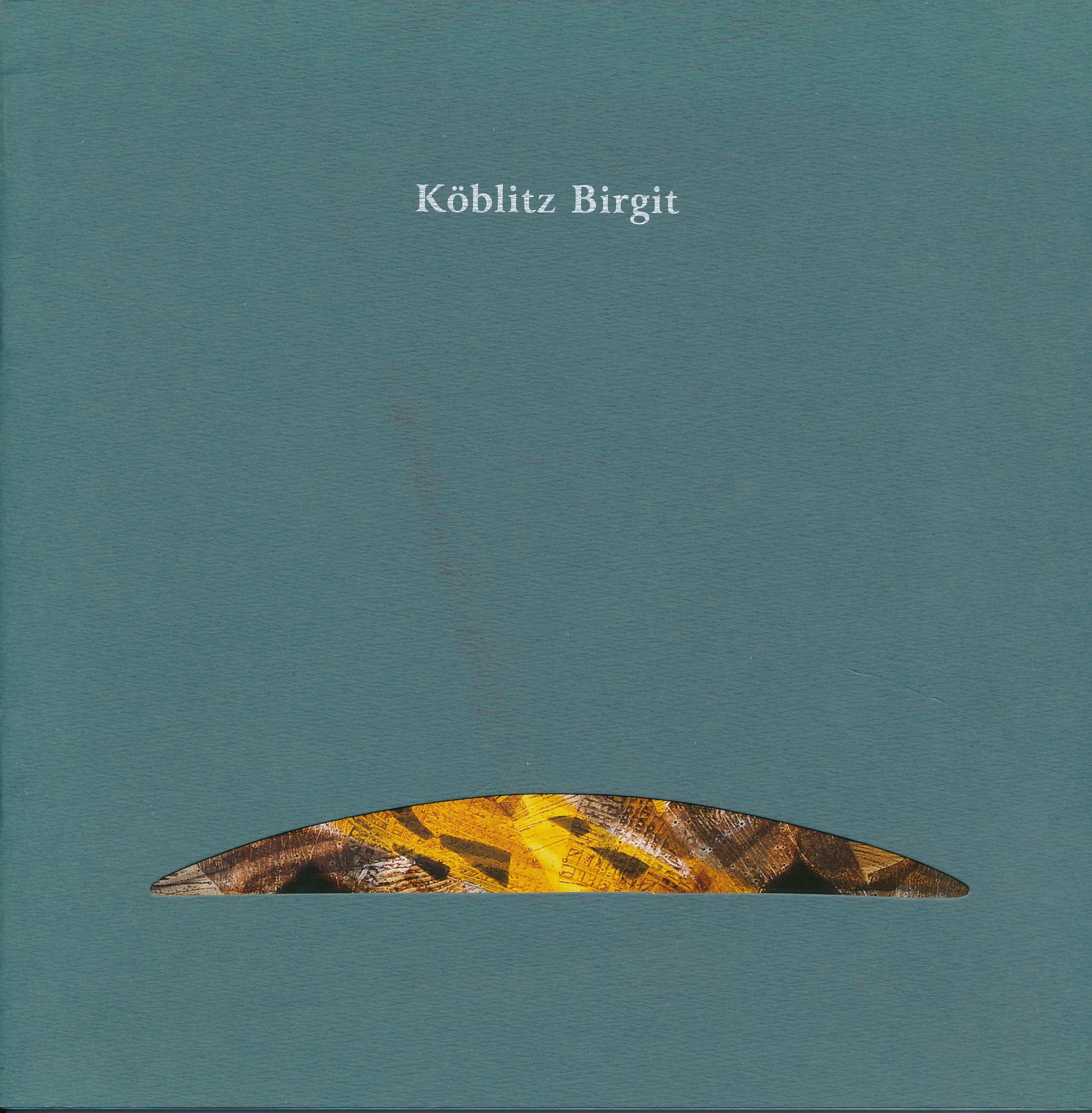 Köblitz Birgit kiállítási katalógus (Design DigiTár – Iparművészeti archívum CC BY-NC-SA)