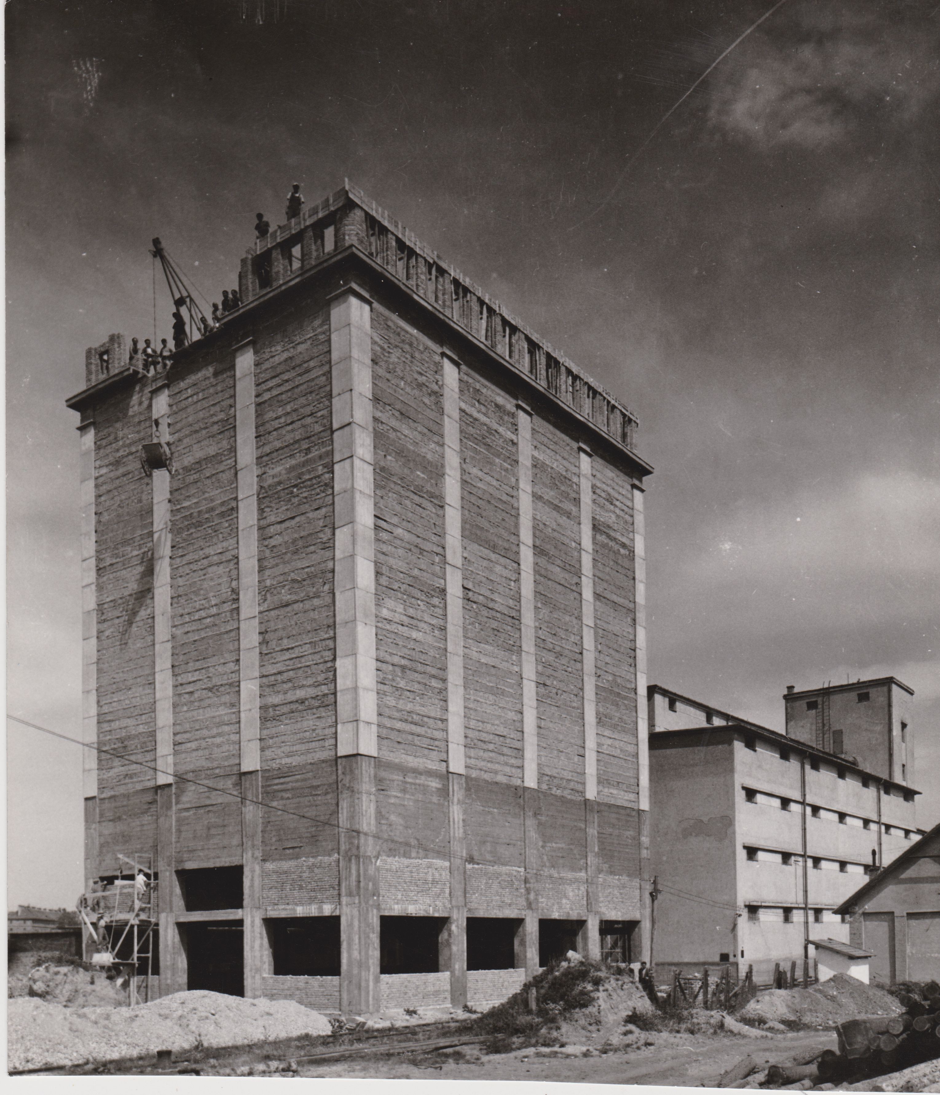 Soproni Sörgyár - épül a sörgyár új főzőháza (Dreher Sörgyárak - Dreher Sörmúzeum CC BY-NC-SA)