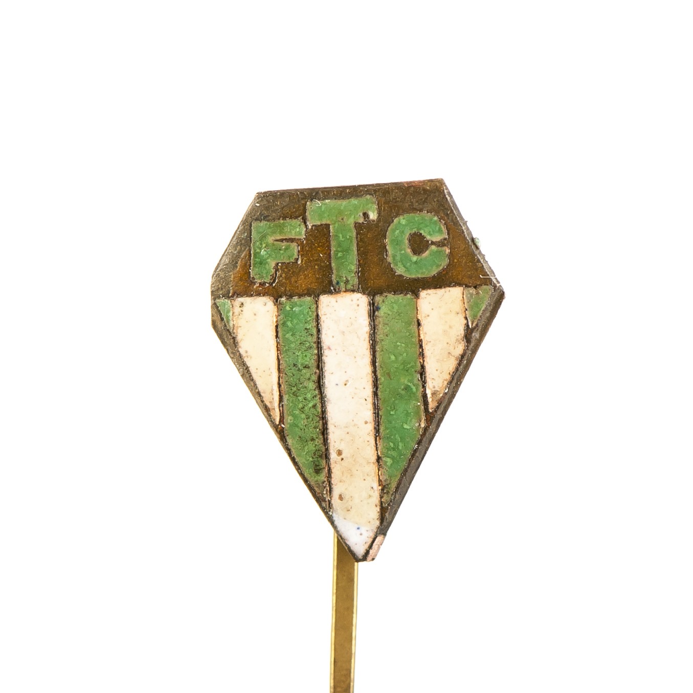 FTC kitűző (Fradi Múzeum CC BY-NC-SA)