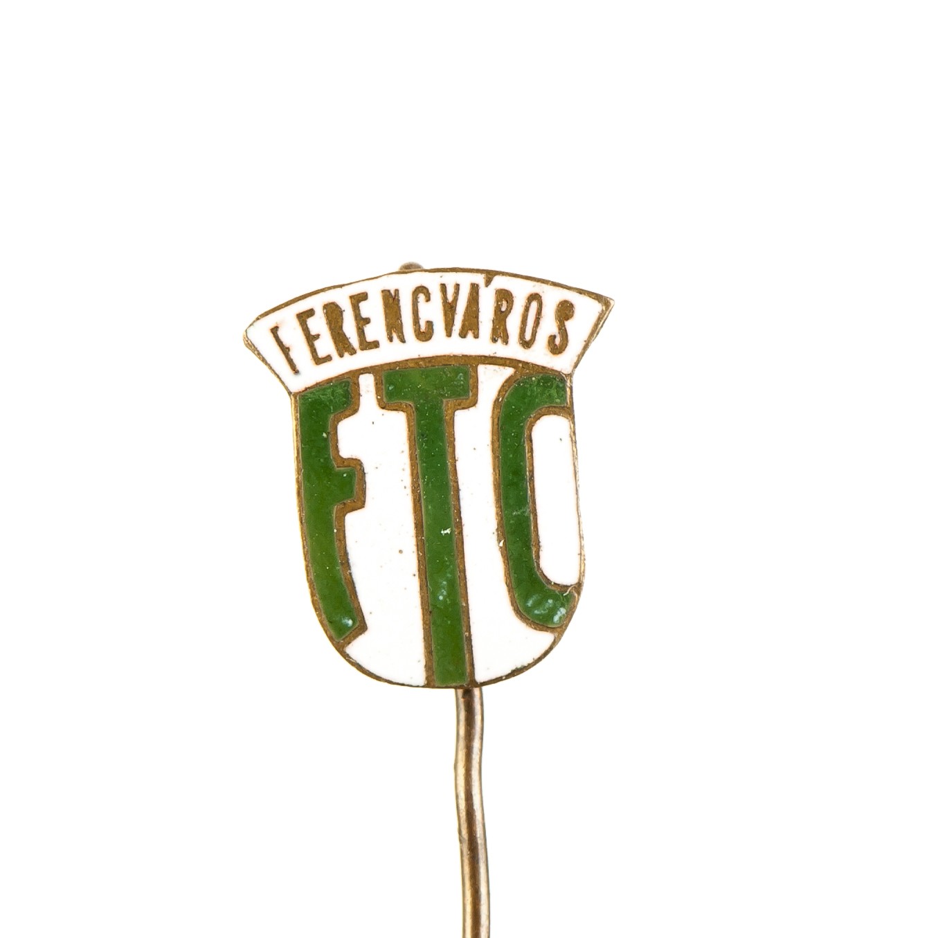 FTC kitűző (Fradi Múzeum CC BY-NC-SA)