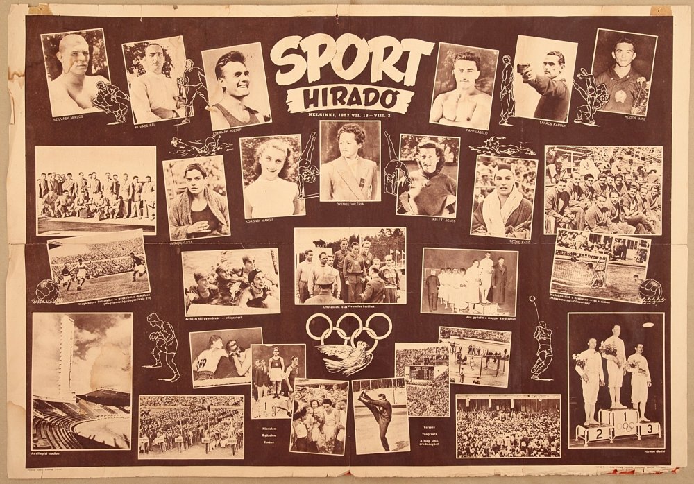 Helsinki Olimpia Sporthiradó, 1952. (Budapesti Történeti Múzeum CC BY-NC-SA)