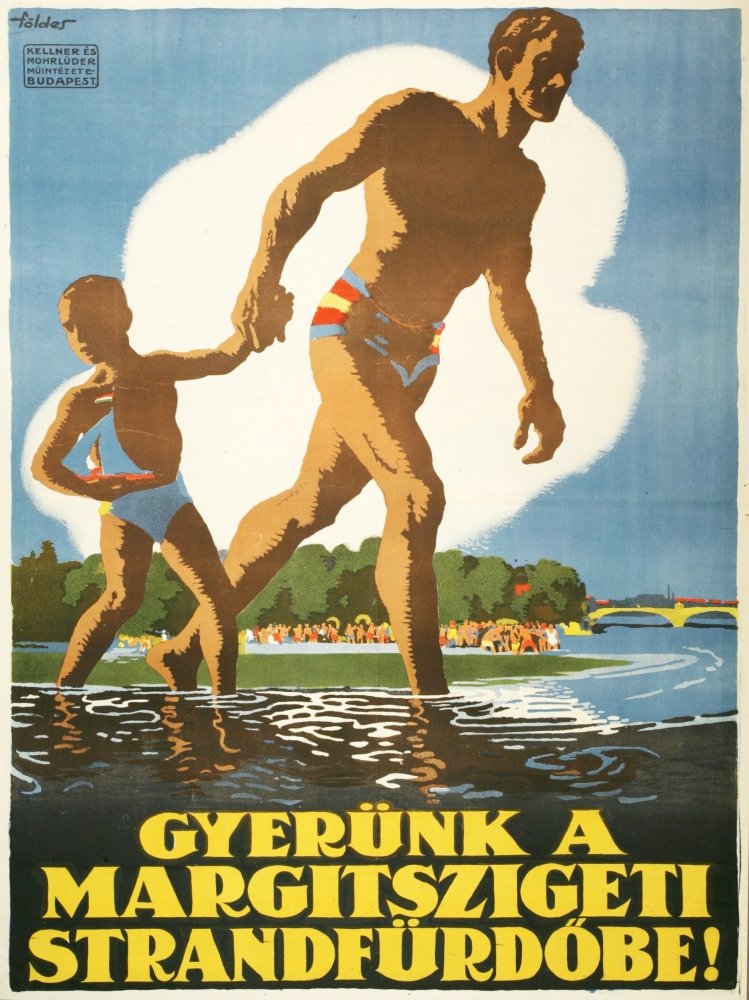 Gyerünk a margitszigeti strandfürdőbe! (Budapesti Történeti Múzeum CC BY-NC-SA)
