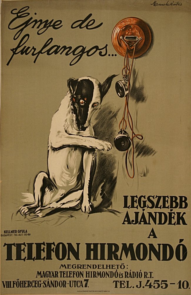 Ejnye de furfangos… Legszebb ajándék a telefon hírmondó (Budapesti Történeti Múzeum CC BY-NC-SA)
