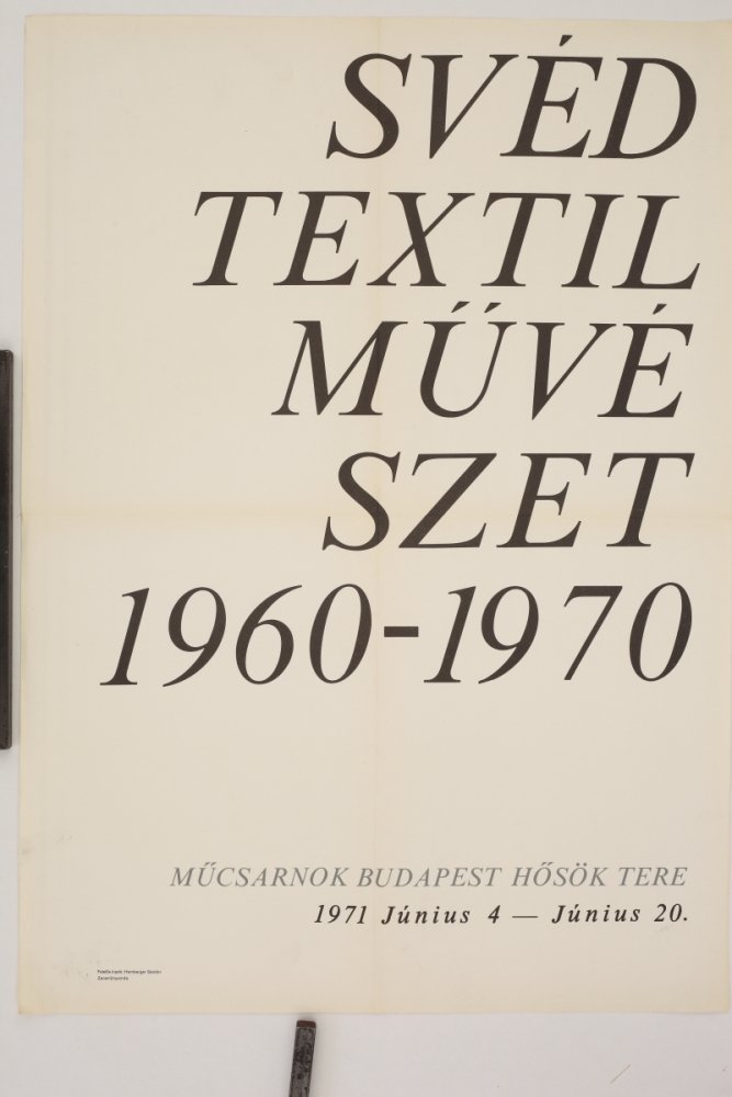 Svéd textilművészet 1960-1970 kiállítás a Műcsarnokban (Budapesti Történeti Múzeum CC BY-NC-SA)