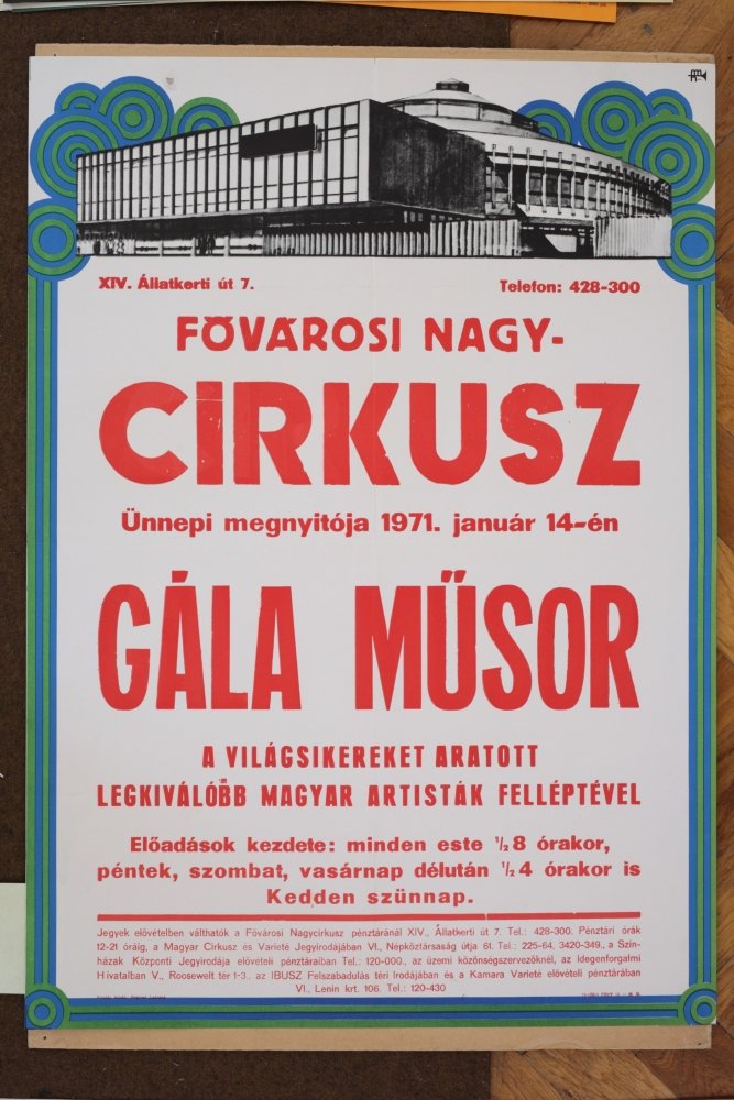 Fővárosi Nagycirkusz GÁLA MŰSOR (Budapesti Történeti Múzeum CC BY-NC-SA)