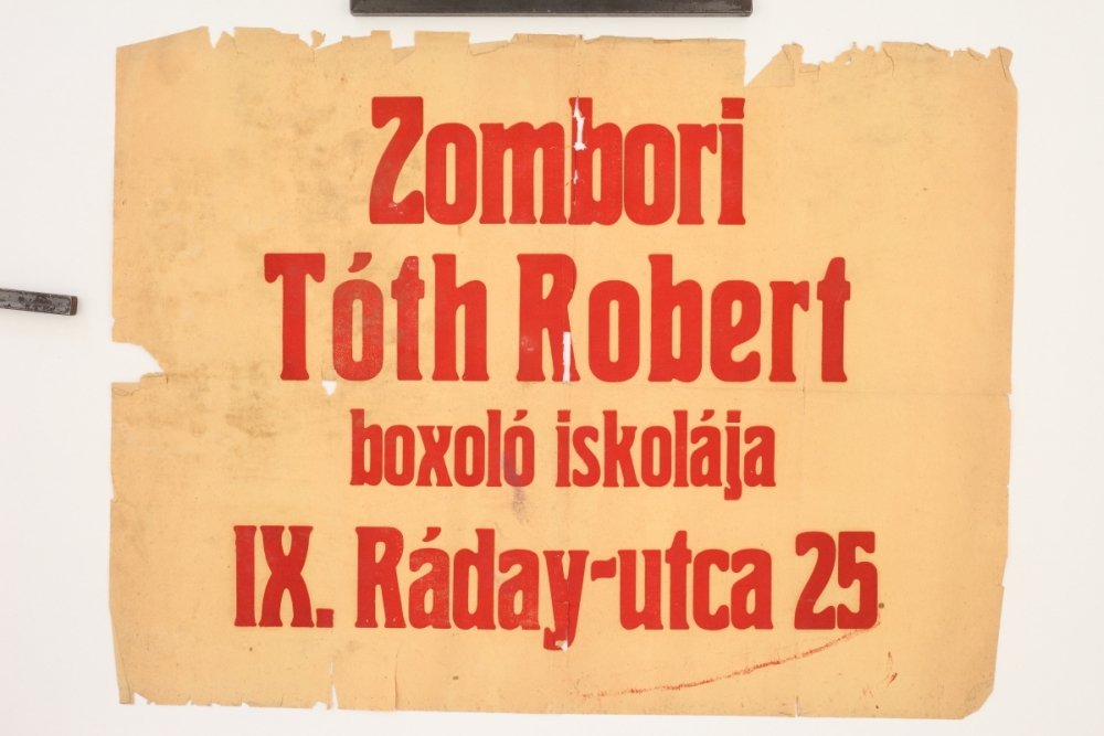 Zombori Tóth Róbert boxoló iskolája (Budapesti Történeti Múzeum CC BY-NC-SA)