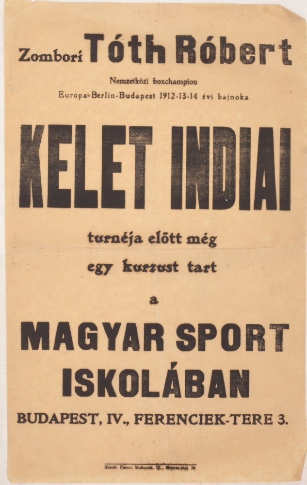 Zombori-Tóth Róbert kurzusa a Magyar Sport Iskolában (Budapesti Történeti Múzeum CC BY-NC-SA)