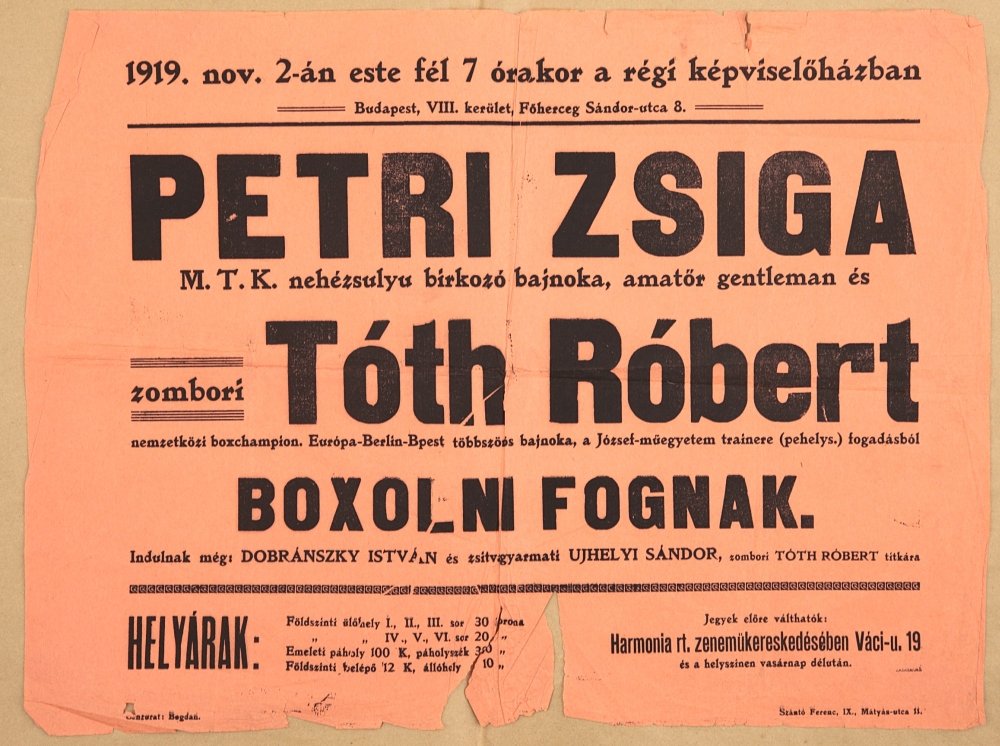 Petri Zsiga-Tóth Róbert Boxolni fognak (Budapesti Történeti Múzeum CC BY-NC-SA)