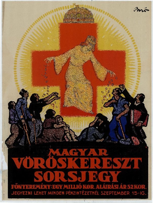Magyar Vöröskereszt sorsjegy (Budapesti Történeti Múzeum CC BY-NC-SA)