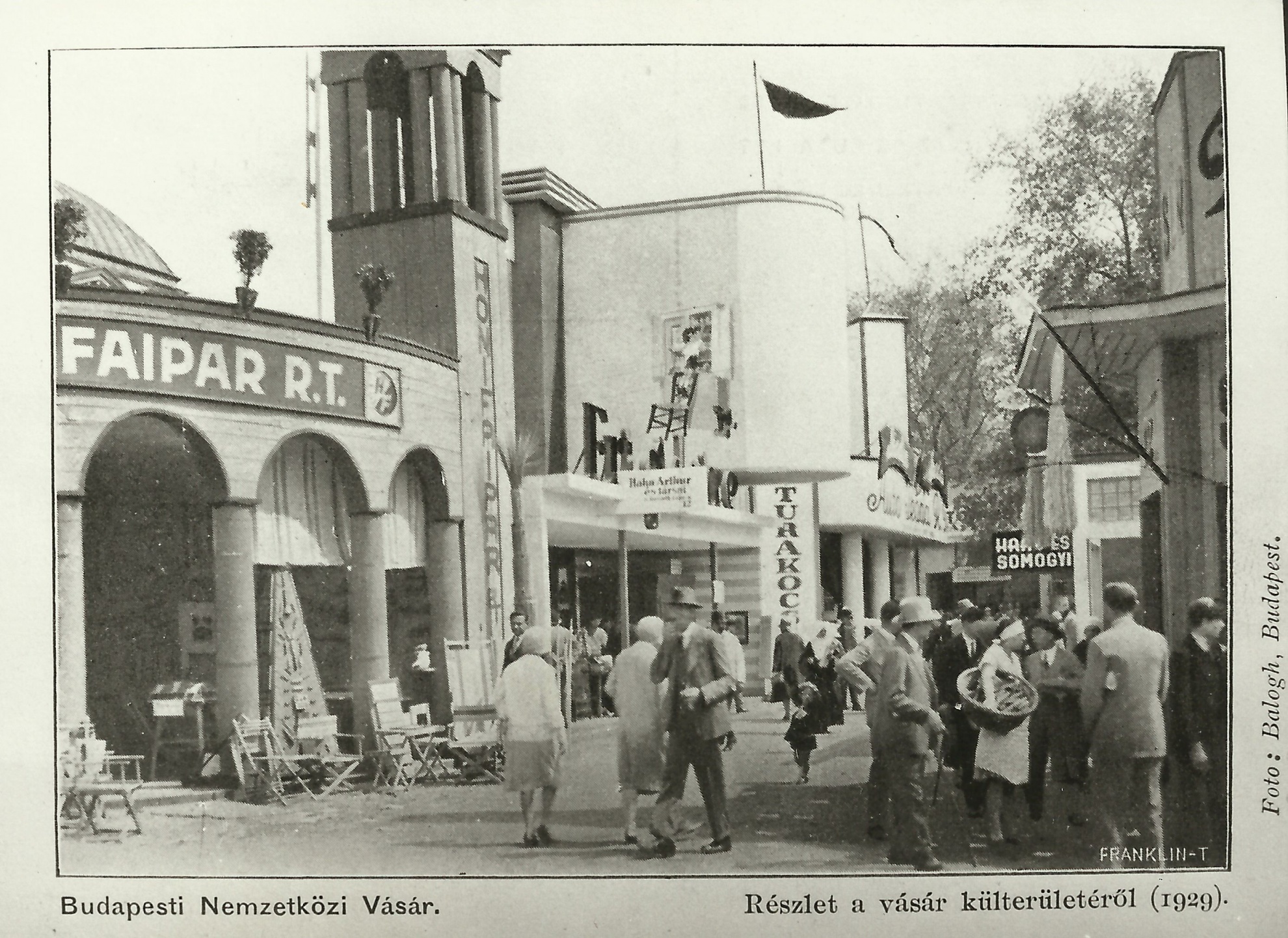 Budapesti Nemzetközi Vásár. Részlet a vásár külterületér&#337;l.1929. (Magyar Kereskedelmi és Vendéglátóipari Múzeum CC BY-NC-SA)