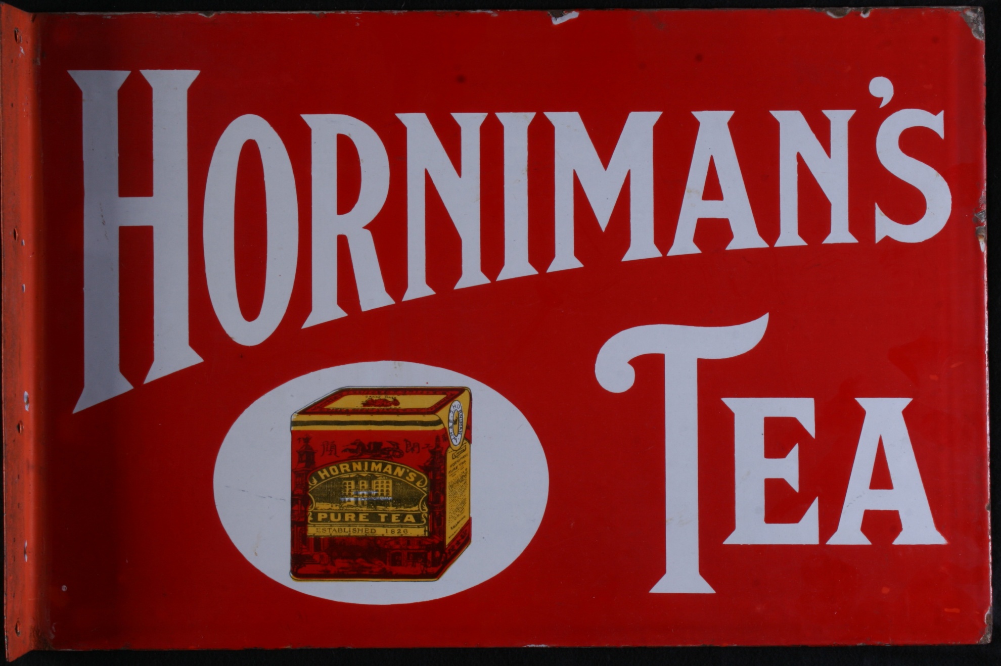 reklámtábla, Hornimans tea (Magyar Kereskedelmi és Vendéglátóipari Múzeum CC BY-NC-SA)