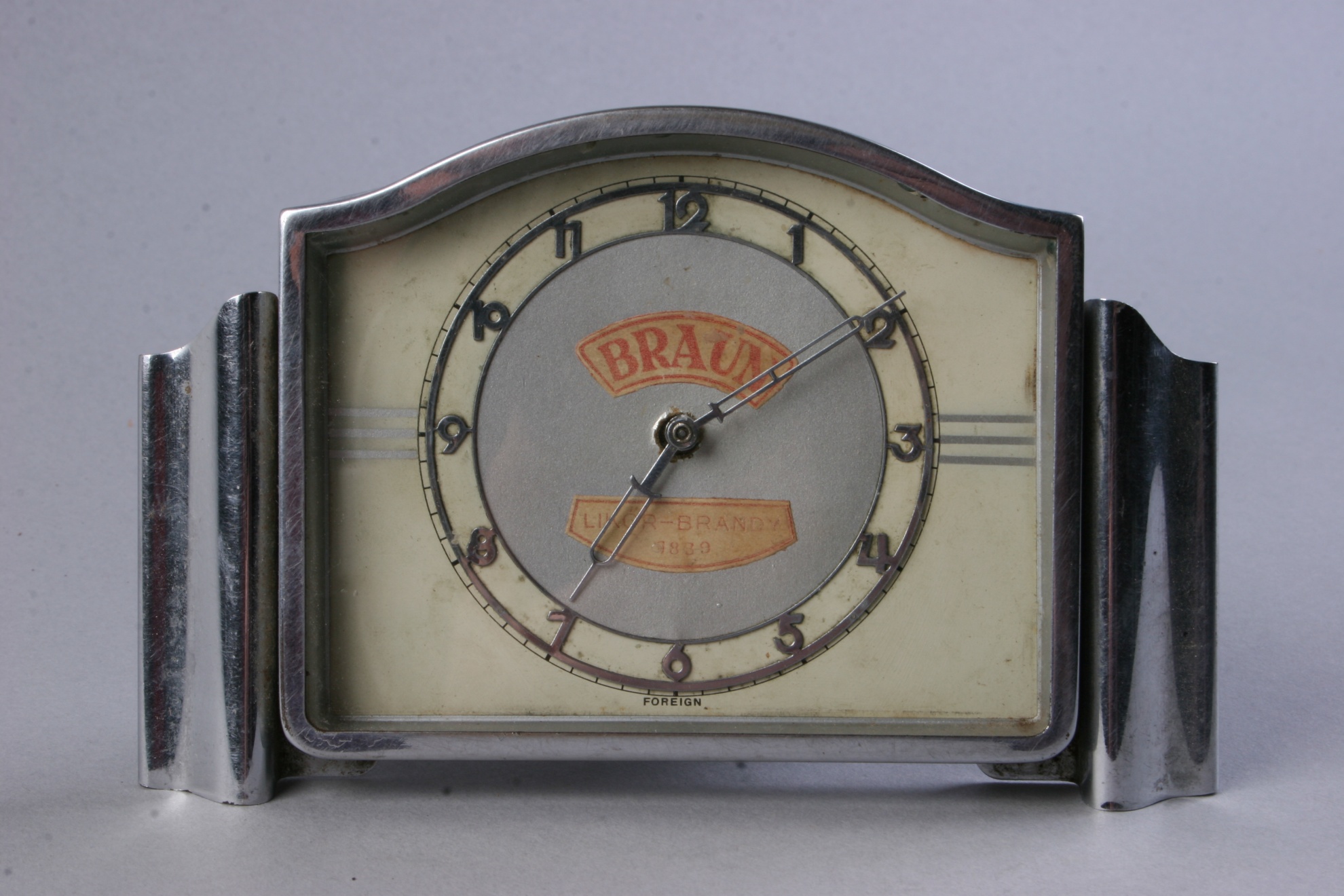 Braun reklám ébresztőóra (Magyar Kereskedelmi és Vendéglátóipari Múzeum CC BY-NC-SA)