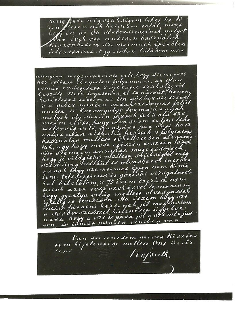 Kossuth Lajos levele (Magyar Kereskedelmi és Vendéglátóipari Múzeum CC BY-NC-SA)