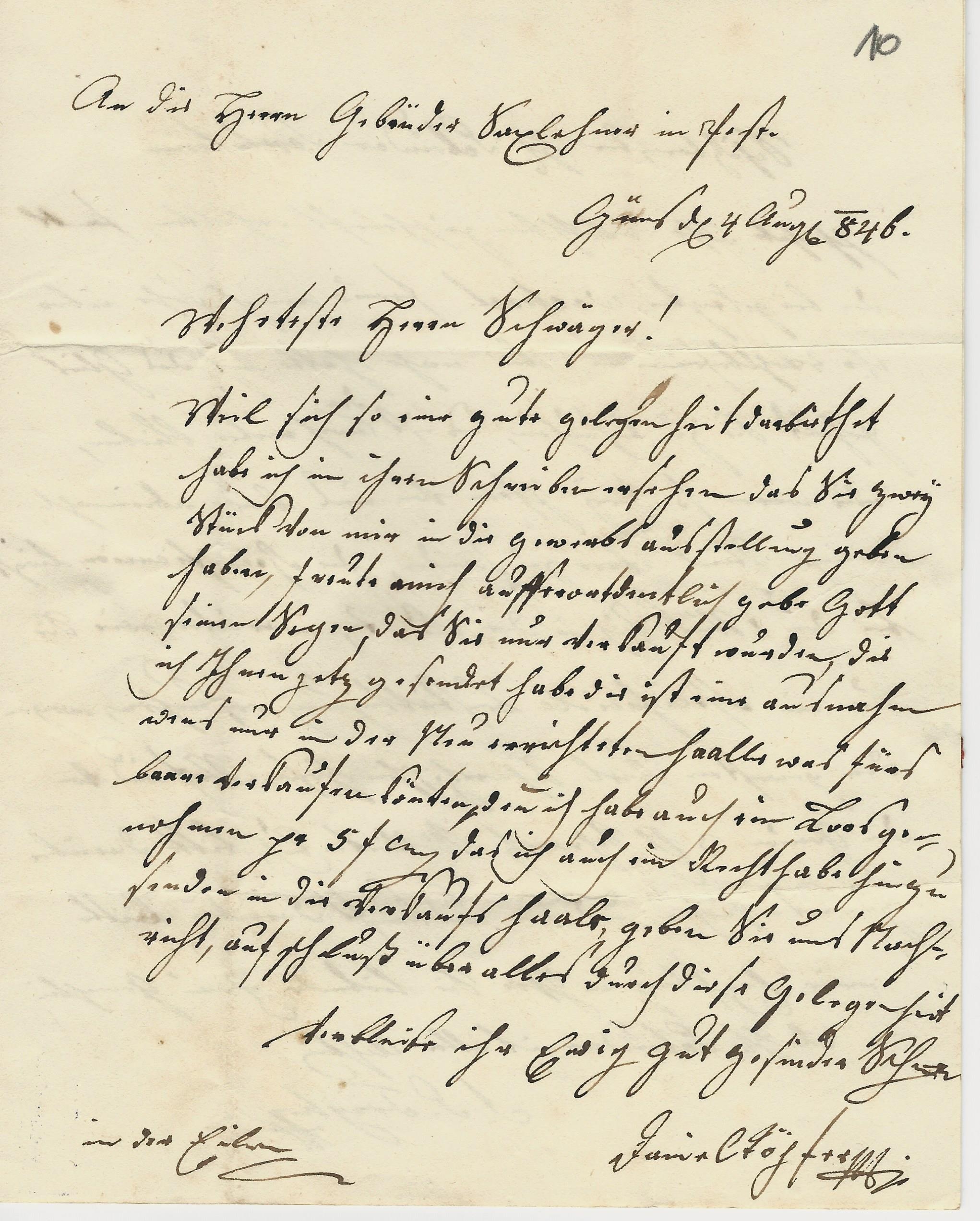 Töpfer D. levél (Magyar Kereskedelmi és Vendéglátóipari Múzeum CC BY-NC-SA)