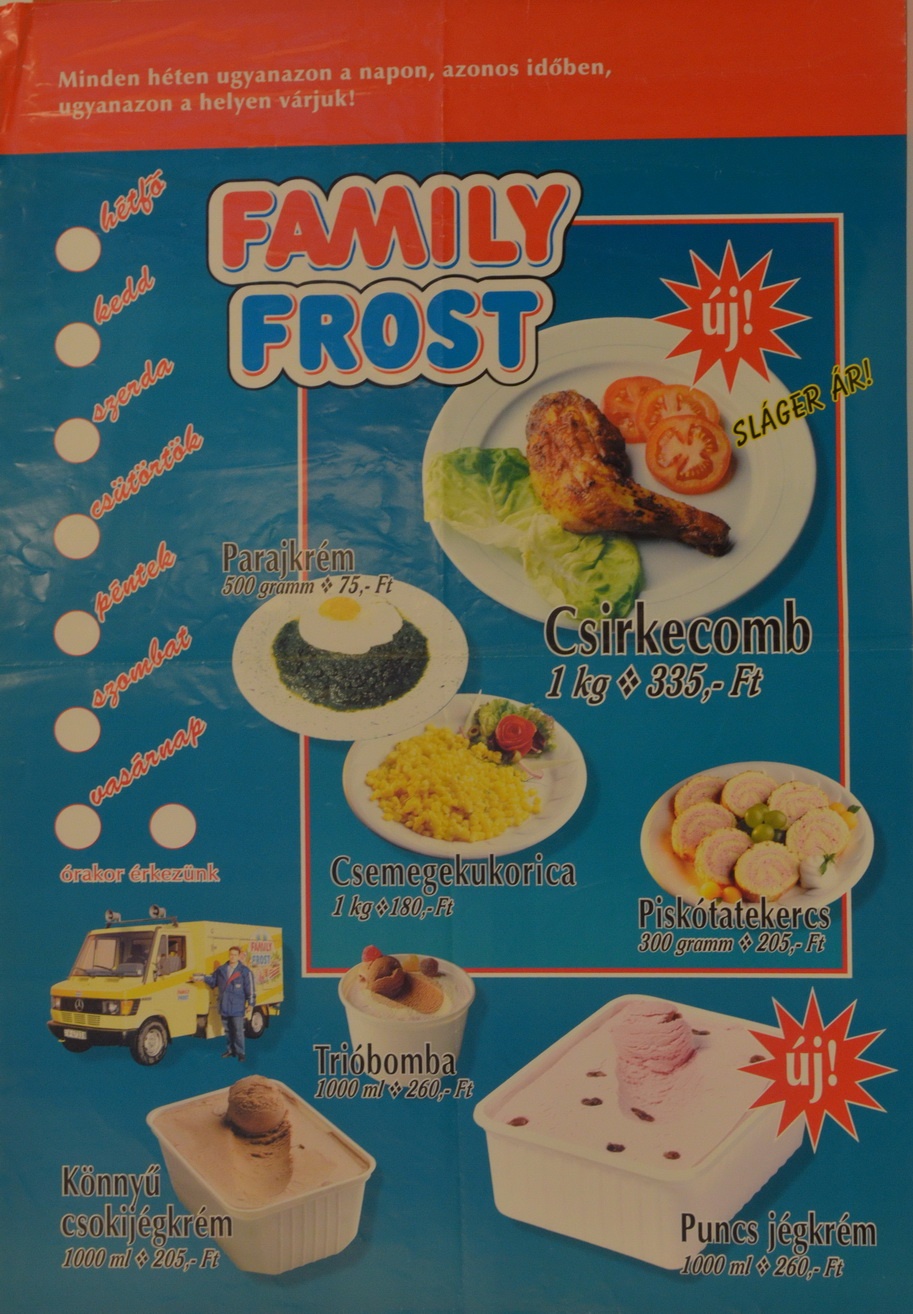 Family Frost plakát (Magyar Kereskedelmi és Vendéglátóipari Múzeum CC BY-NC-SA)
