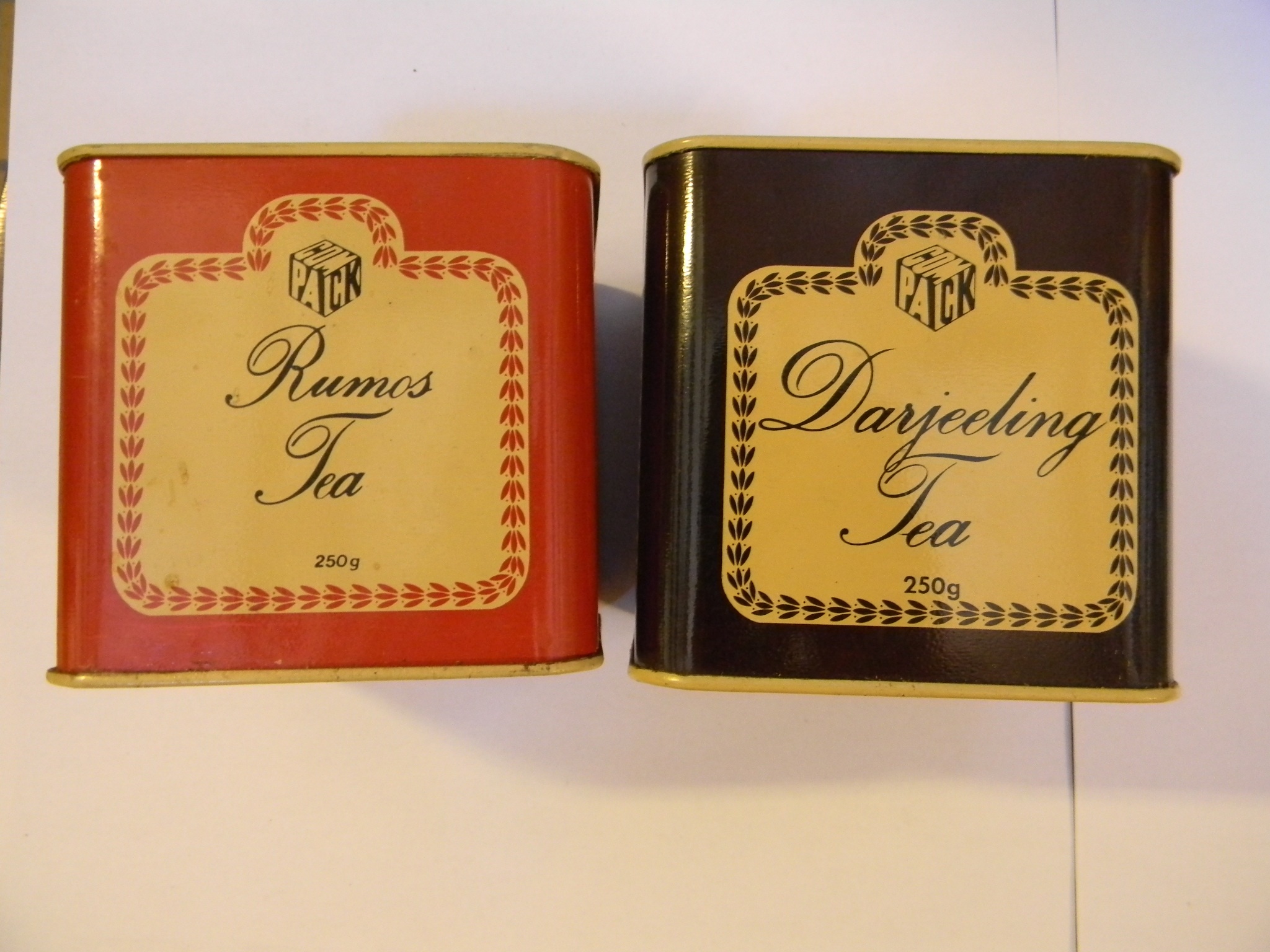 COMPACK teás dobozok (Magyar Kereskedelmi és Vendéglátóipari Múzeum CC BY-NC-SA)