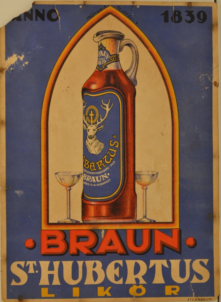 Braun ST. Hubertusz Likőr (Magyar Kereskedelmi és Vendéglátóipari Múzeum CC BY-NC-SA)