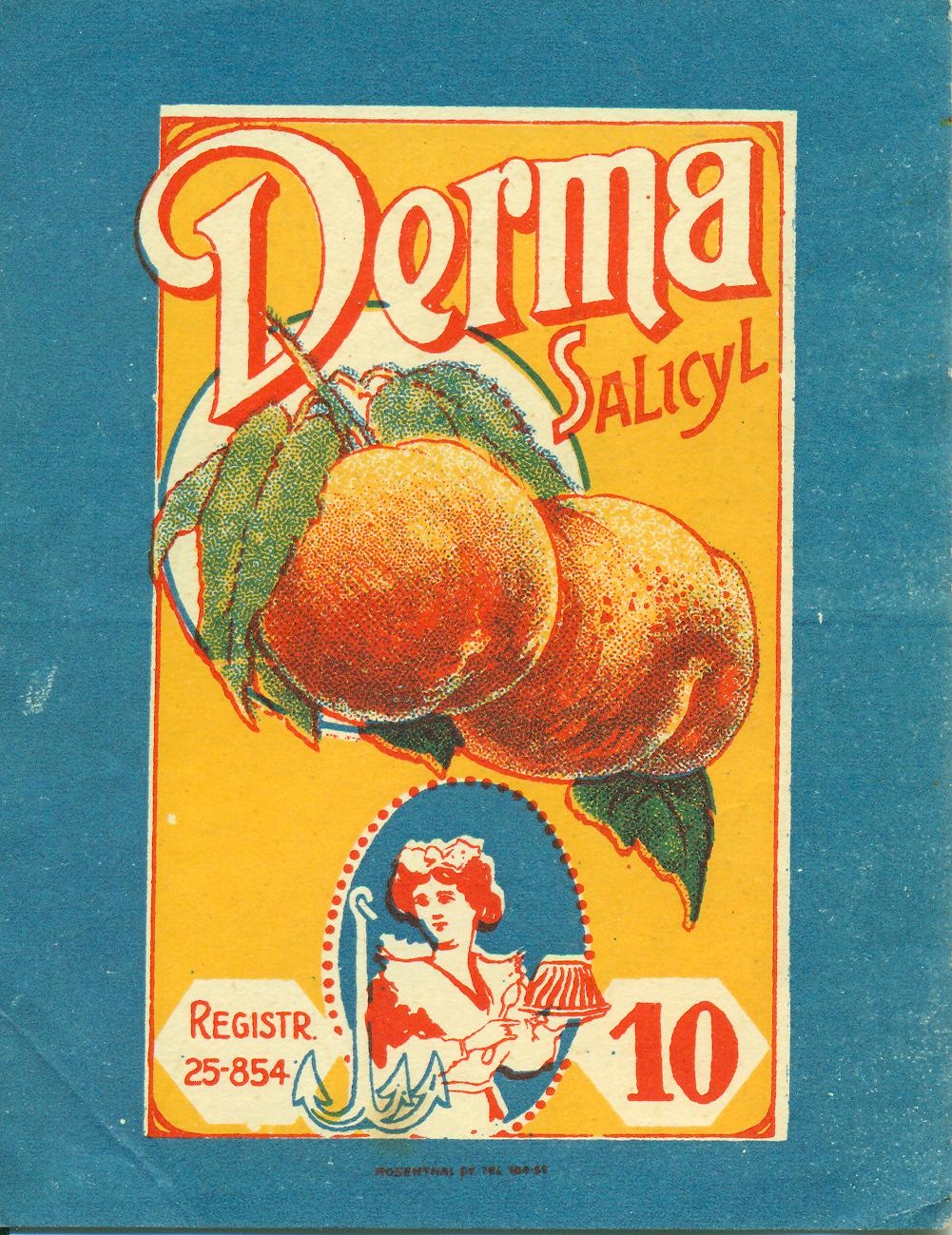 Derma Salicyl reklámlap (Magyar Kereskedelmi és Vendéglátóipari Múzeum CC BY-NC-SA)