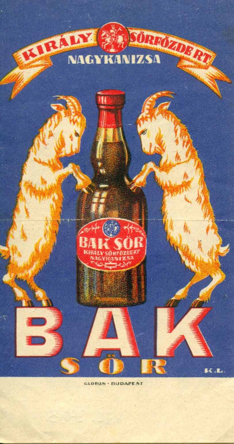 Bak sör (Magyar Kereskedelmi és Vendéglátóipari Múzeum CC BY-NC-SA)