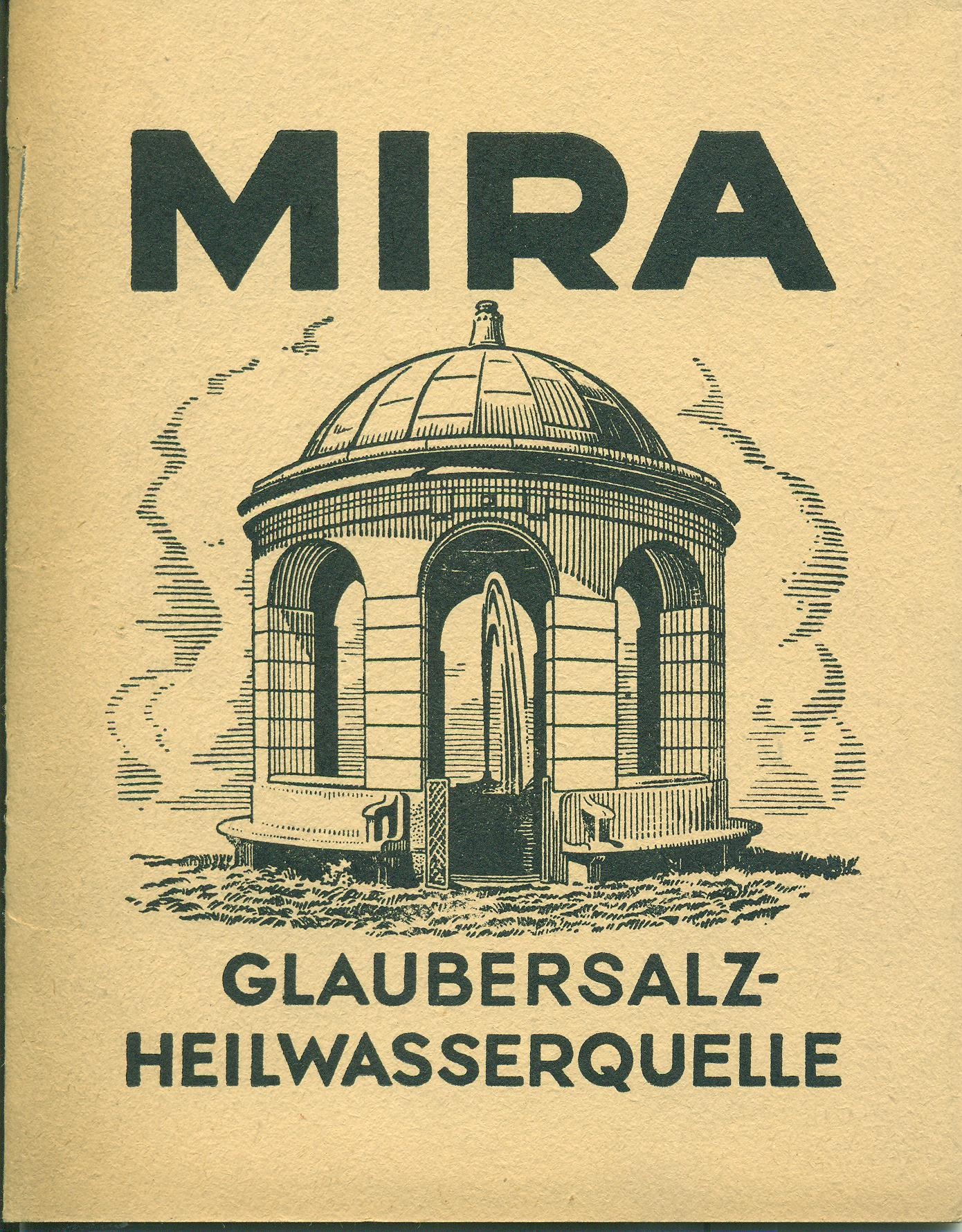 MIRA gyógykút ismertetője (Magyar Kereskedelmi és Vendéglátóipari Múzeum CC BY-NC-SA)