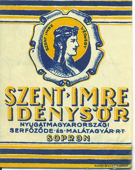 Szent Imre idénysör (Magyar Kereskedelmi és Vendéglátóipari Múzeum CC BY-NC-SA)