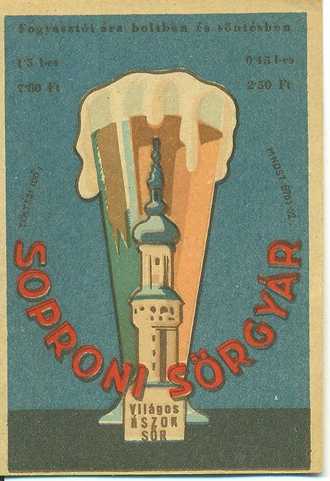 Világos ászok sör (Magyar Kereskedelmi és Vendéglátóipari Múzeum CC BY-NC-SA)