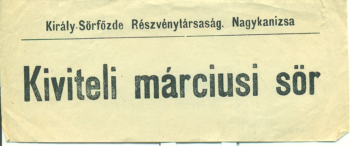 Kiviteli Márciusi Sör (Magyar Kereskedelmi és Vendéglátóipari Múzeum CC BY-NC-SA)