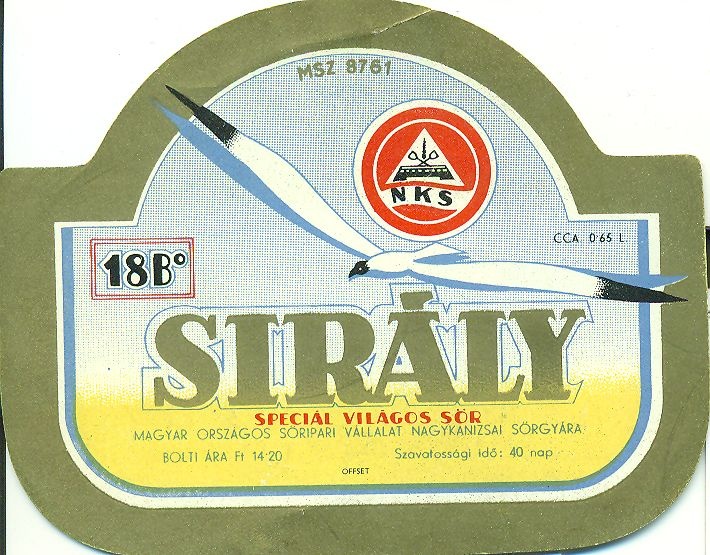 Sirály sör (Magyar Kereskedelmi és Vendéglátóipari Múzeum CC BY-NC-SA)
