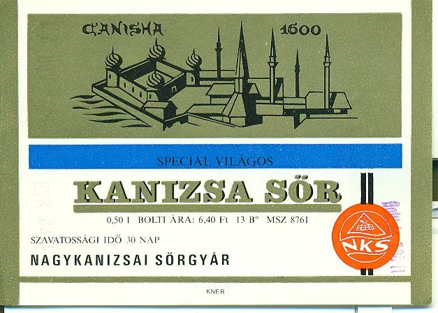 Kanizsa sör (Magyar Kereskedelmi és Vendéglátóipari Múzeum CC BY-NC-SA)