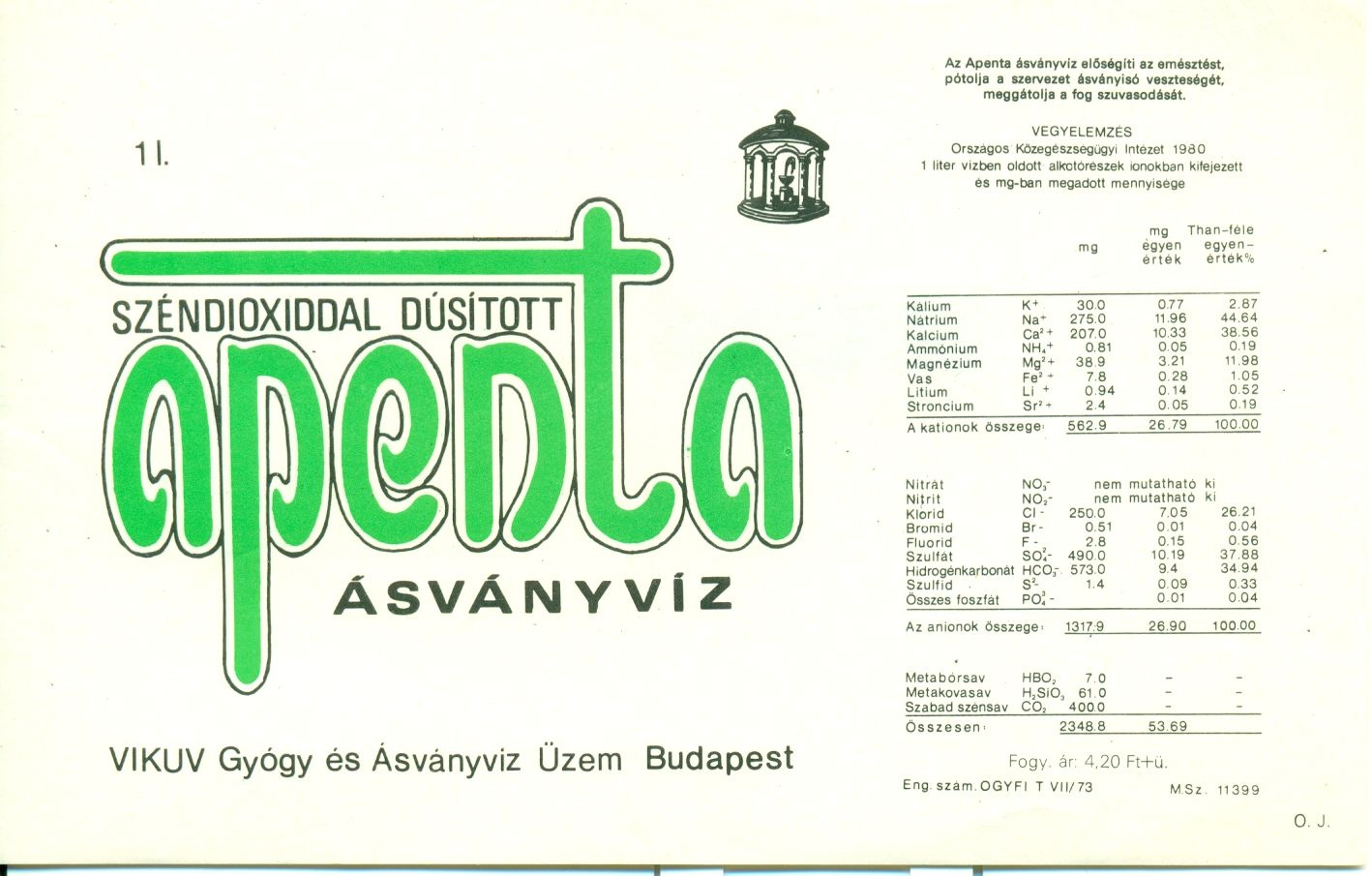 Apenta (Magyar Kereskedelmi és Vendéglátóipari Múzeum CC BY-NC-SA)